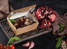 Упаковка 600мл ДхШхВ 150х115х50мм SALAD с окном КРАФТ "OSQ", 25 шт./упак