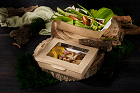 Упаковка 600мл ДхШхВ 150х115х50мм SALAD с окном КРАФТ "OSQ", 25 шт./упак